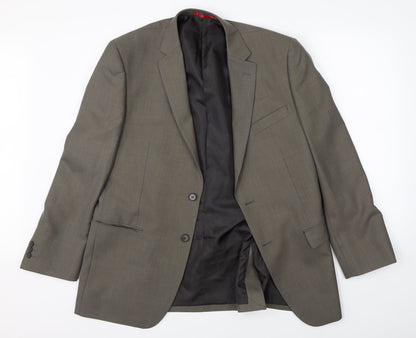 Mens UK Size 42 Burton Regular Grey Suit Jacket