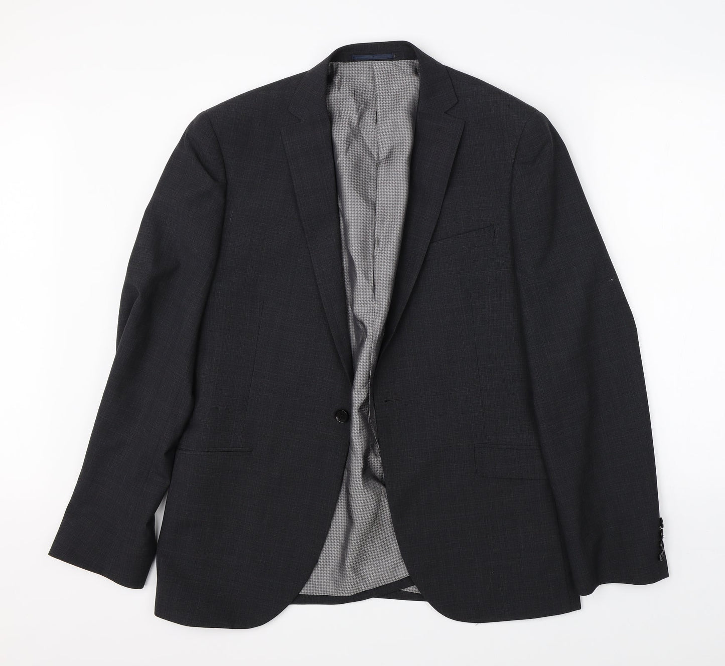 Mens UK Size 42 Preworn Regular Grey Suit Jacket