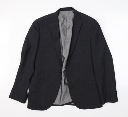Mens UK Size 42 Preworn Regular Grey Suit Jacket