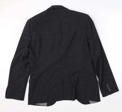 Mens UK Size 42 Preworn Regular Grey Suit Jacket