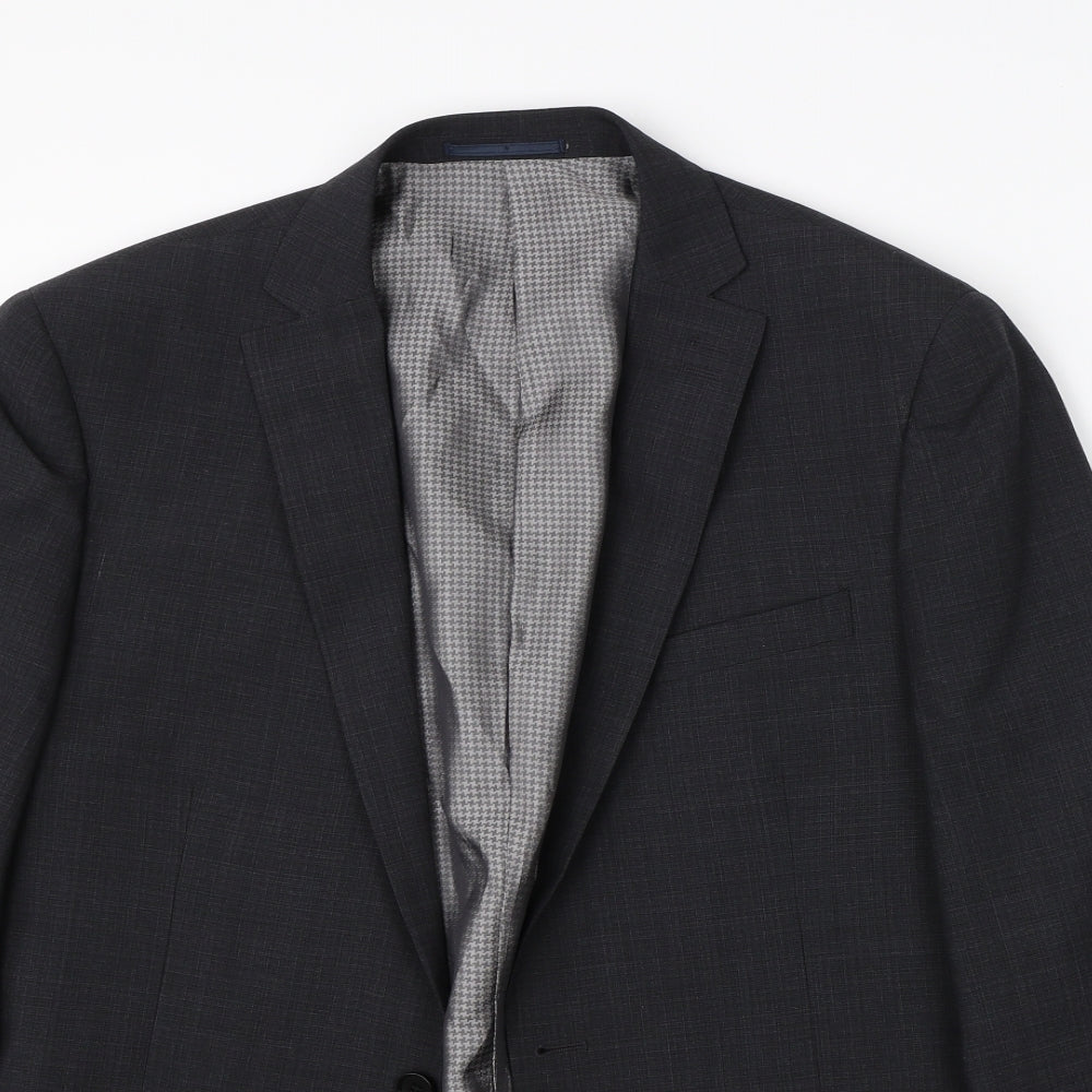 Mens UK Size 42 Preworn Regular Grey Suit Jacket