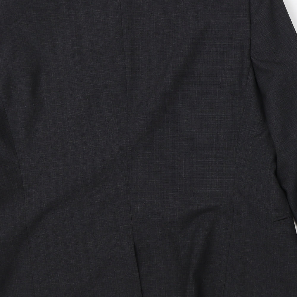 Mens UK Size 42 Preworn Regular Grey Suit Jacket