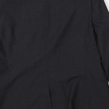 Mens UK Size 42 Preworn Regular Grey Suit Jacket
