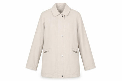 Womens UK Size 10 Preworn Beige Overcoat