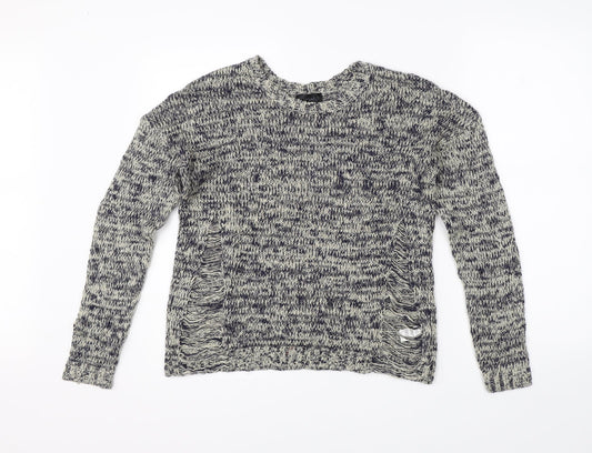 Womens UK Size 8 Topshop White Pullover Jumper