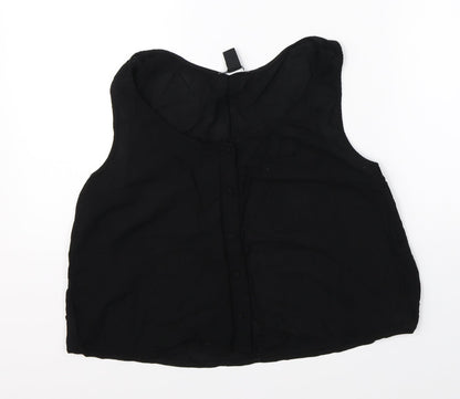 FOREVER 21 Womens Black   Basic Blouse Size S