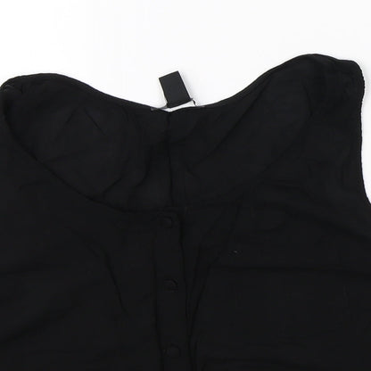 FOREVER 21 Womens Black   Basic Blouse Size S