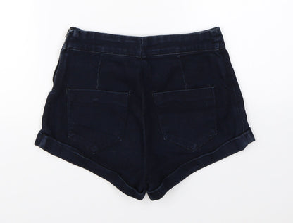FOREVER 21 Womens Blue  Denim Hot Pants Shorts Size 24 in