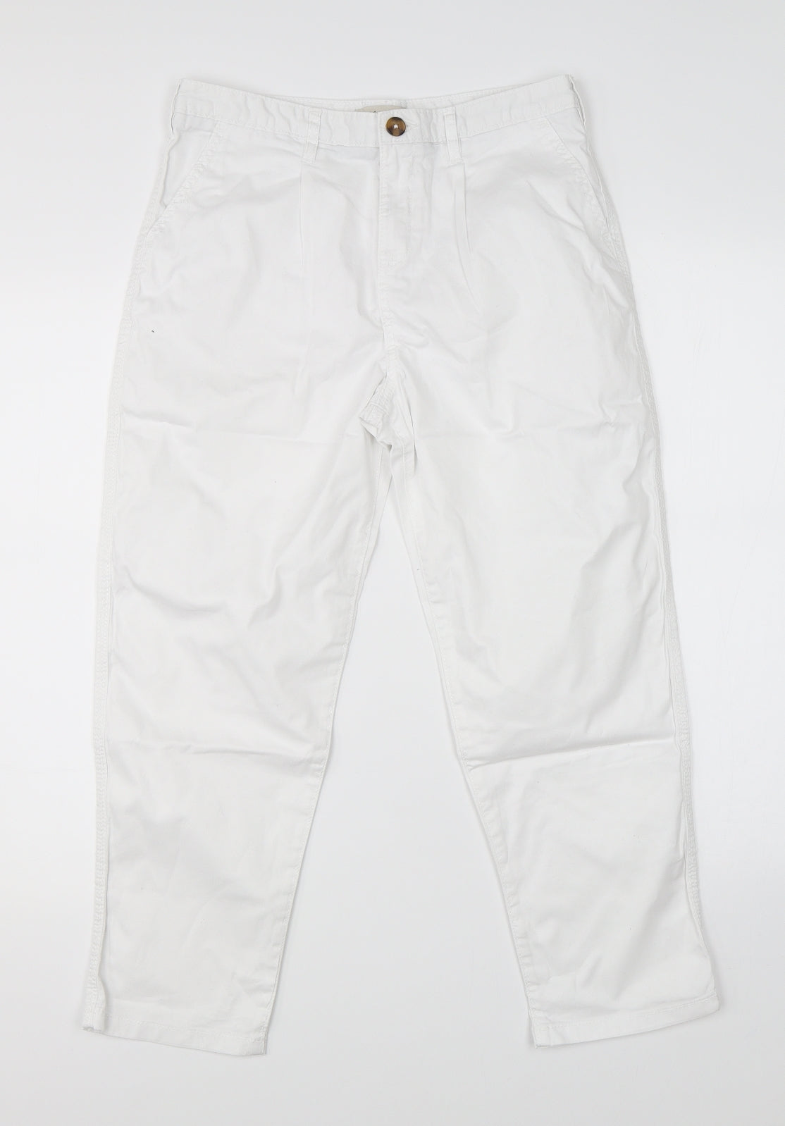 F&F Womens White   Straight Jeans Size 8 L23 in