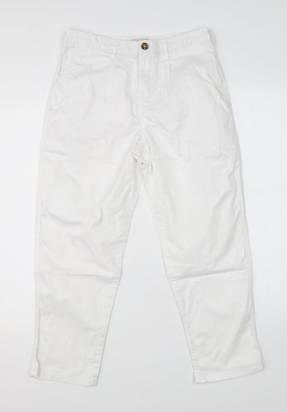 F&F Womens White   Straight Jeans Size 8 L23 in