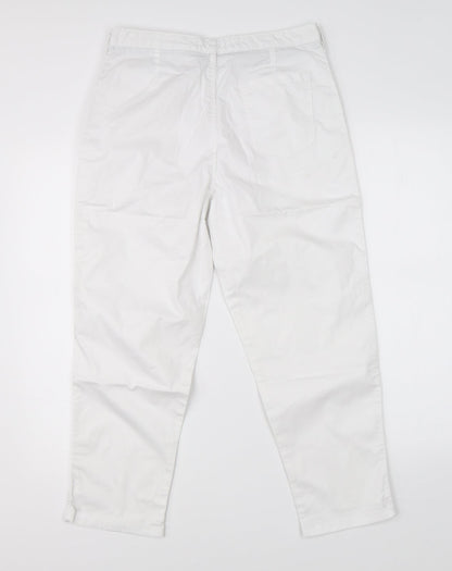 F&F Womens White   Straight Jeans Size 8 L23 in