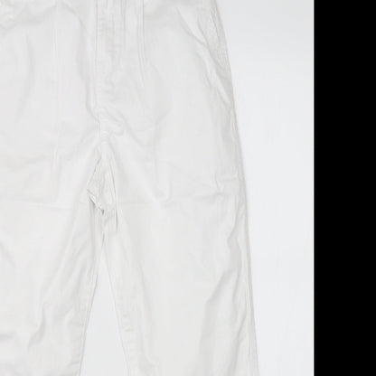 F&F Womens White   Straight Jeans Size 8 L23 in