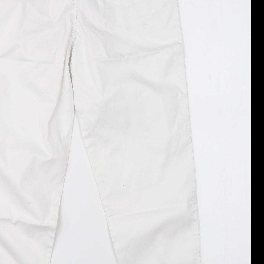 F&F Womens White   Straight Jeans Size 8 L23 in