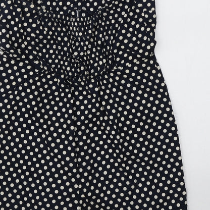 Pins & Needle Womens Blue Polka Dot  Playsuit One-Piece Size S