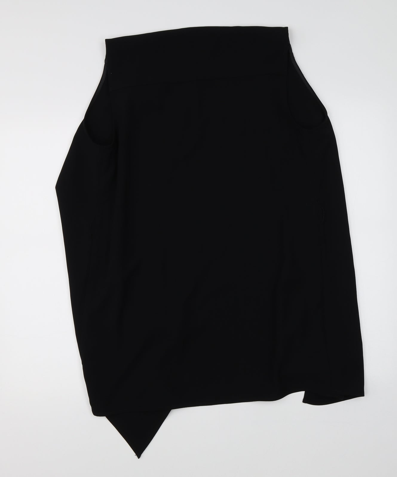 Womens UK Size S Zara Black Basic Blouse