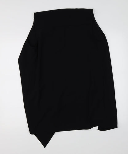 Womens UK Size S Zara Black Basic Blouse