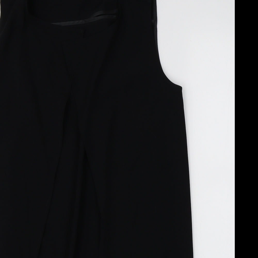 Womens UK Size S Zara Black Basic Blouse