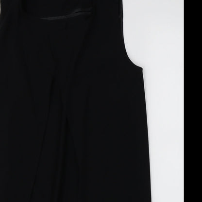 Womens UK Size S Zara Black Basic Blouse