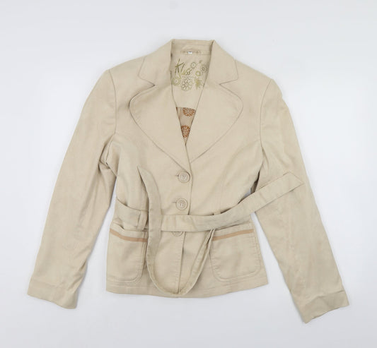 Klass Womens Ivory   Jacket  Size 14  - faux suade look