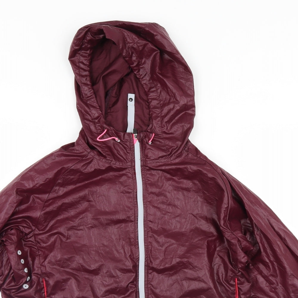 Womens UK Size XS H&M Purple Rain Coat
