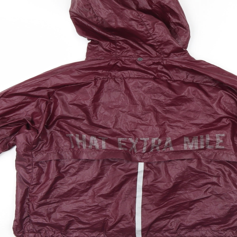Womens UK Size XS H&M Purple Rain Coat