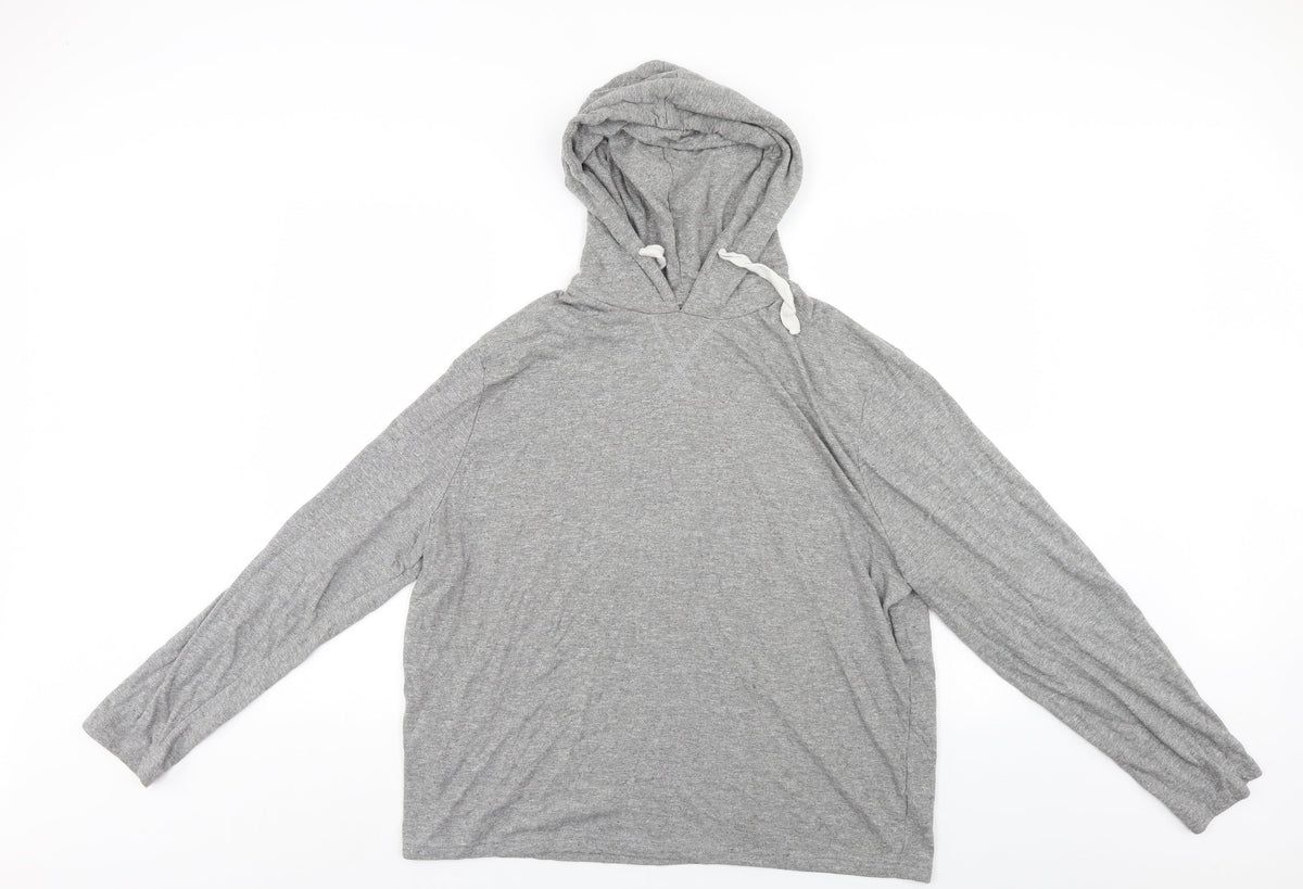 Lounge Womens Grey   Pullover Hoodie Size 2XL