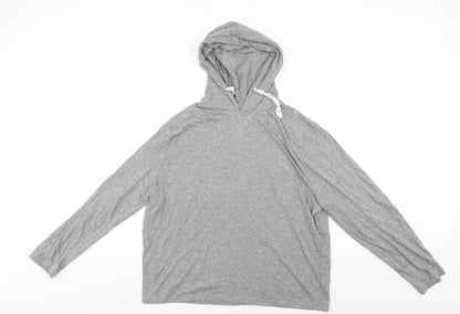 Lounge Womens Grey   Pullover Hoodie Size 2XL