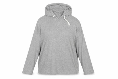 Lounge Womens Grey   Pullover Hoodie Size 2XL