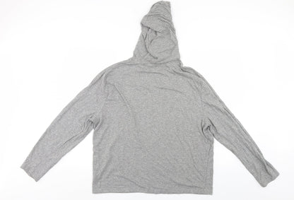 Lounge Womens Grey   Pullover Hoodie Size 2XL