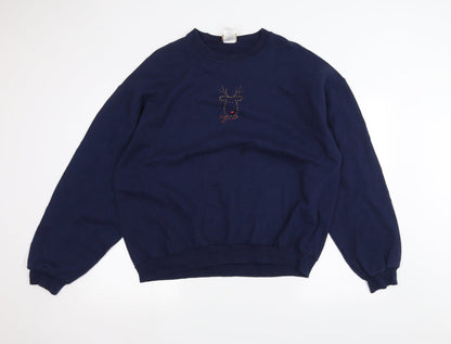 callan & co Womens Blue   Pullover Jumper Size XL