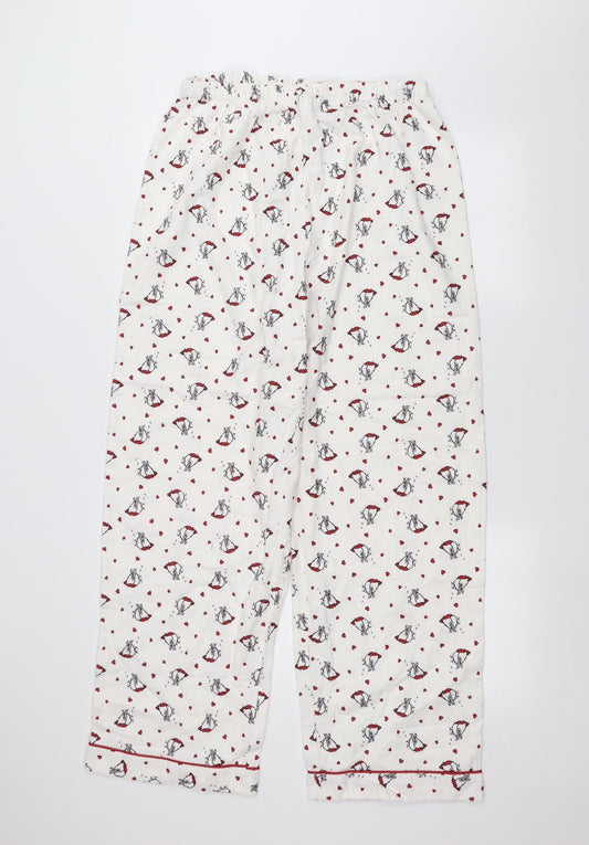 BM Womens White   Trousers  Size 16 L27 in