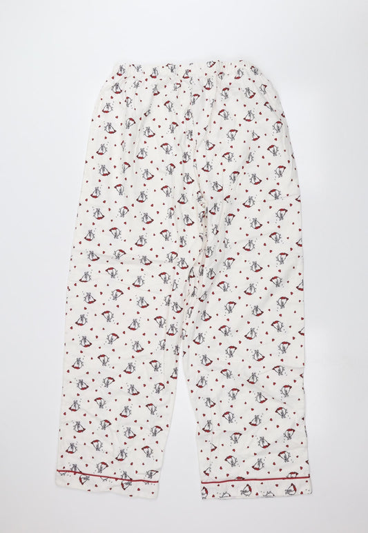 BM Womens White   Trousers  Size 16 L27 in