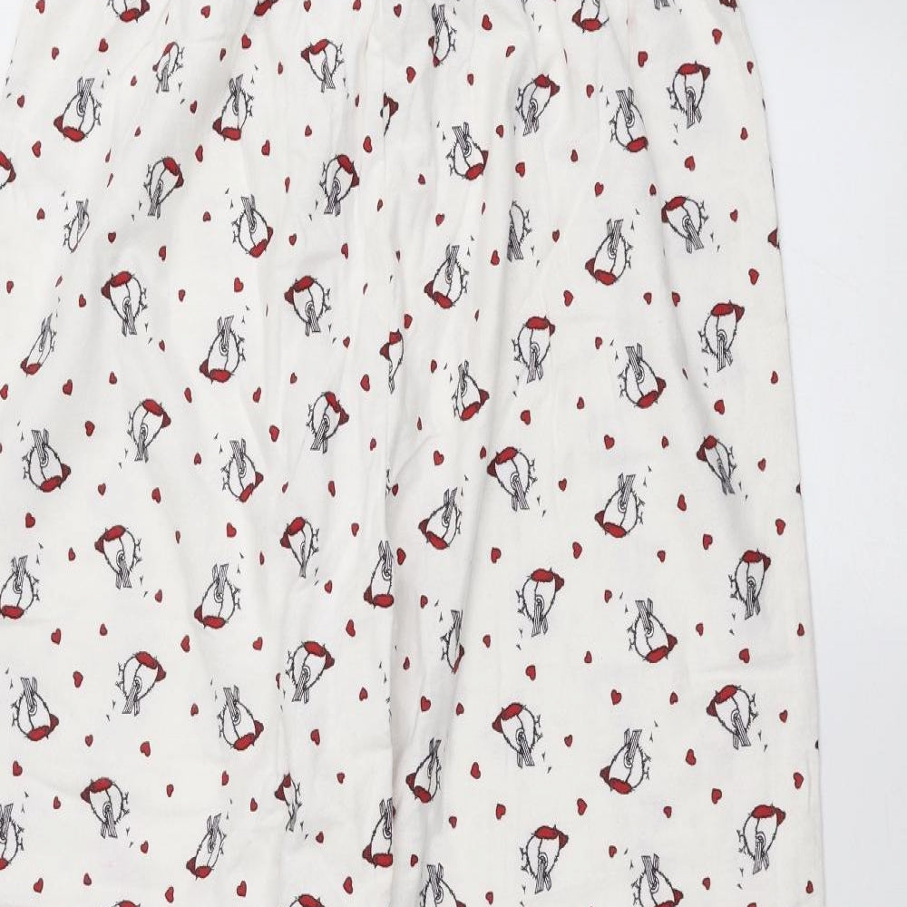 BM Womens White   Trousers  Size 16 L27 in