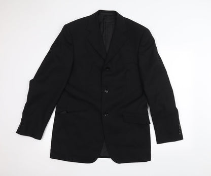 Mens UK Size 38 REMUS Regular Black Suit Jacket