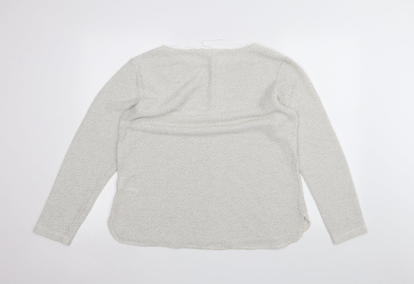Womens UK Size M H&M White Pullover Jumper