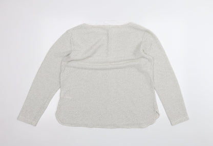 Womens UK Size M H&M White Pullover Jumper