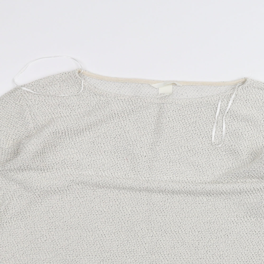 Womens UK Size M H&M White Pullover Jumper