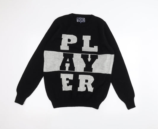 New Look Mens Black   Pullover Jumper Size M