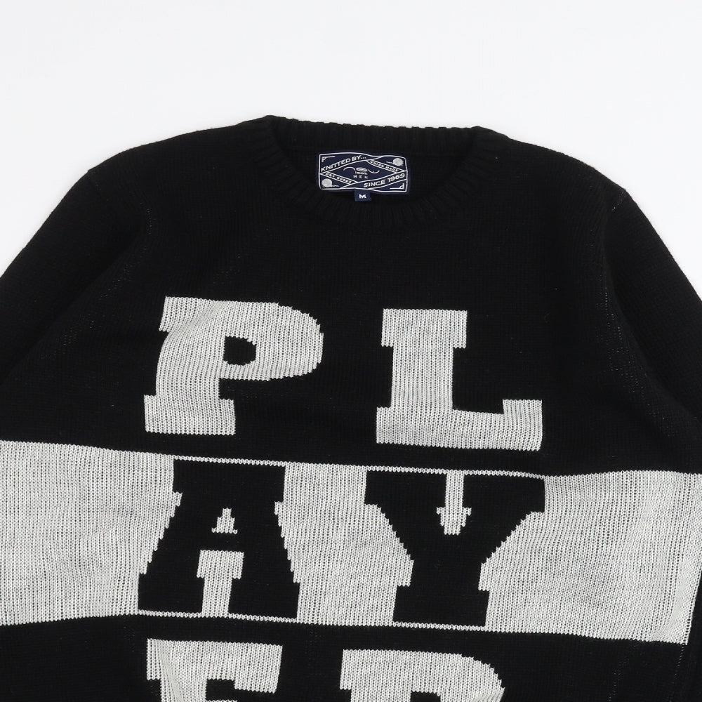 New Look Mens Black   Pullover Jumper Size M