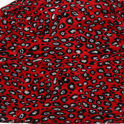 Womens UK Size M Matalan Red Cardigan Jumper