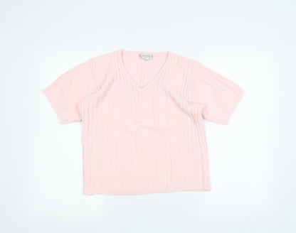 Classique Womens Pink   Pullover Jumper Size M