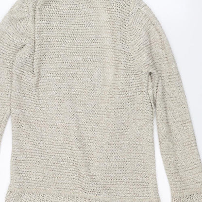Womens UK Size 12 Soon White Cardigan Jumper