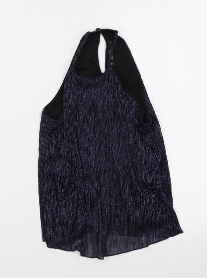 Miss Selfridge Womens Blue   Basic Tank Size 8