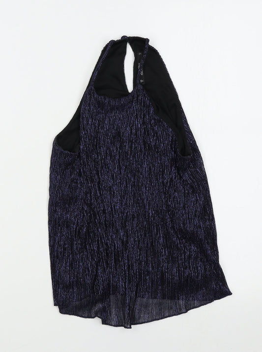 Miss Selfridge Womens Blue   Basic Tank Size 8