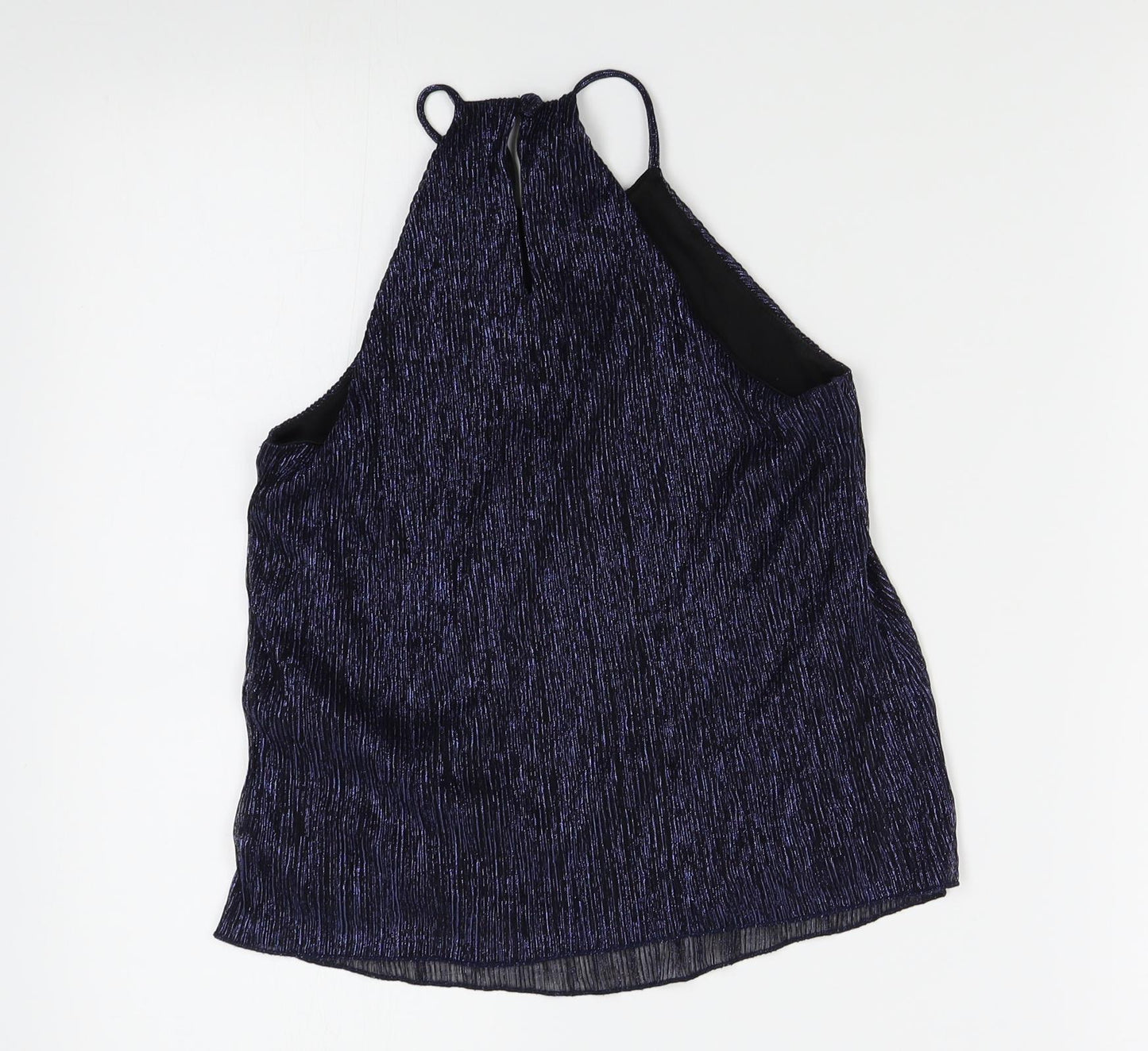 Miss Selfridge Womens Blue   Basic Tank Size 8