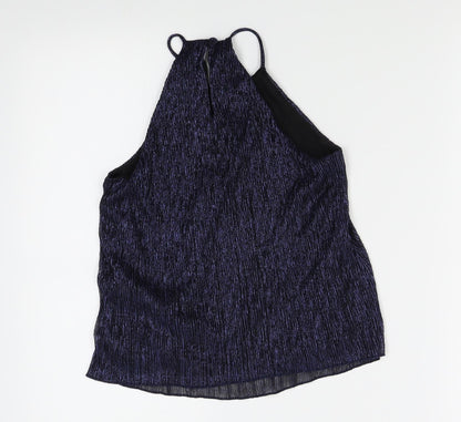 Miss Selfridge Womens Blue   Basic Tank Size 8