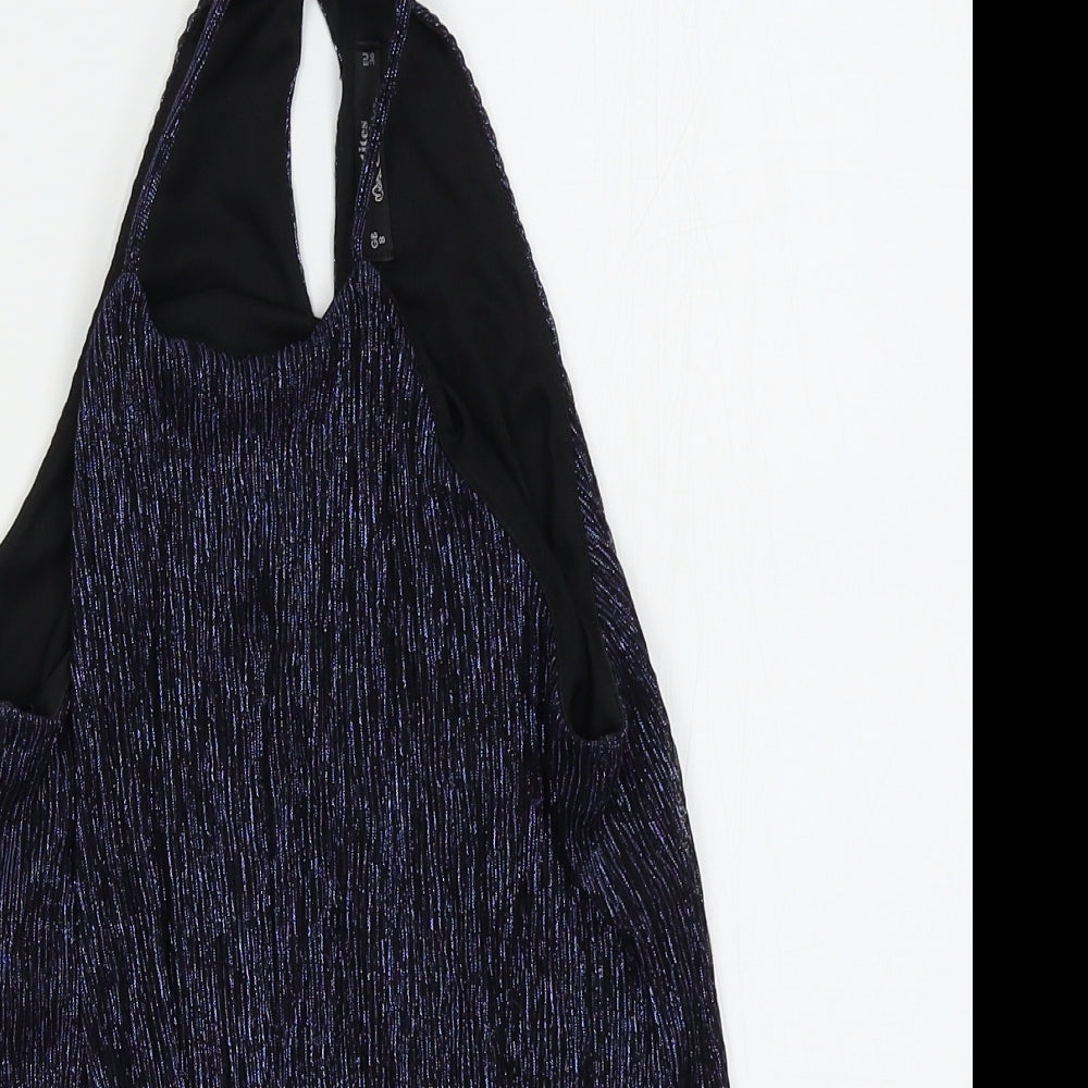 Miss Selfridge Womens Blue   Basic Tank Size 8