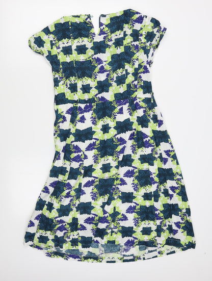 H&M Womens Red Floral  Shift  Size 8