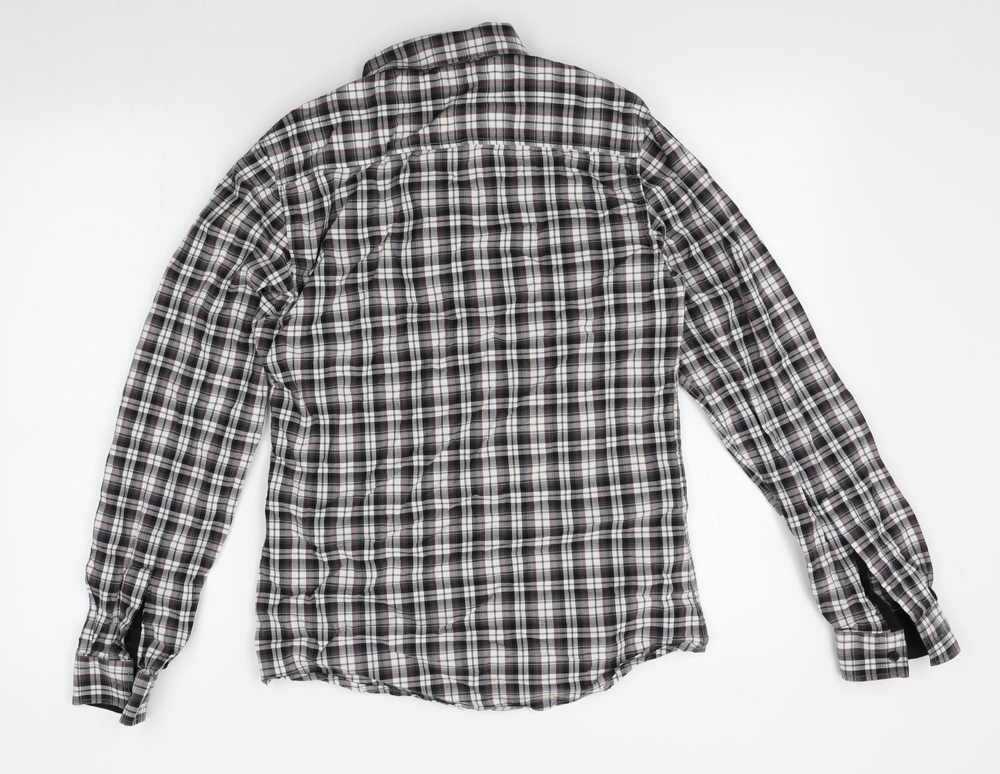 Mens UK Size S Topman Grey  Button-Up Long Sleeve Casual Shirt