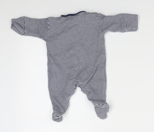 NEXT Baby Black Striped  Babygrow One-Piece Size 0-3 Months